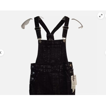 Treasure and Bond Black Stonewash Overalls YOUTH size 12 NEW