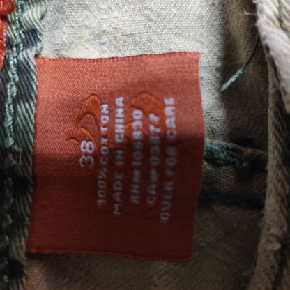 Rocawear Men Baggy Cargo Pants Y2K Hip Hop Khaki Tan Skate Streetwear Utility 38