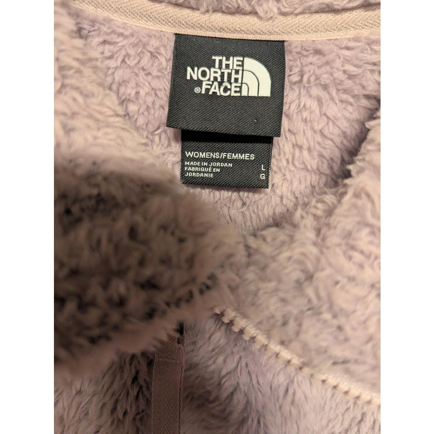 NEW The North Face Furry Fleece Ashen Purple Size Large jacket pockets Pullover
