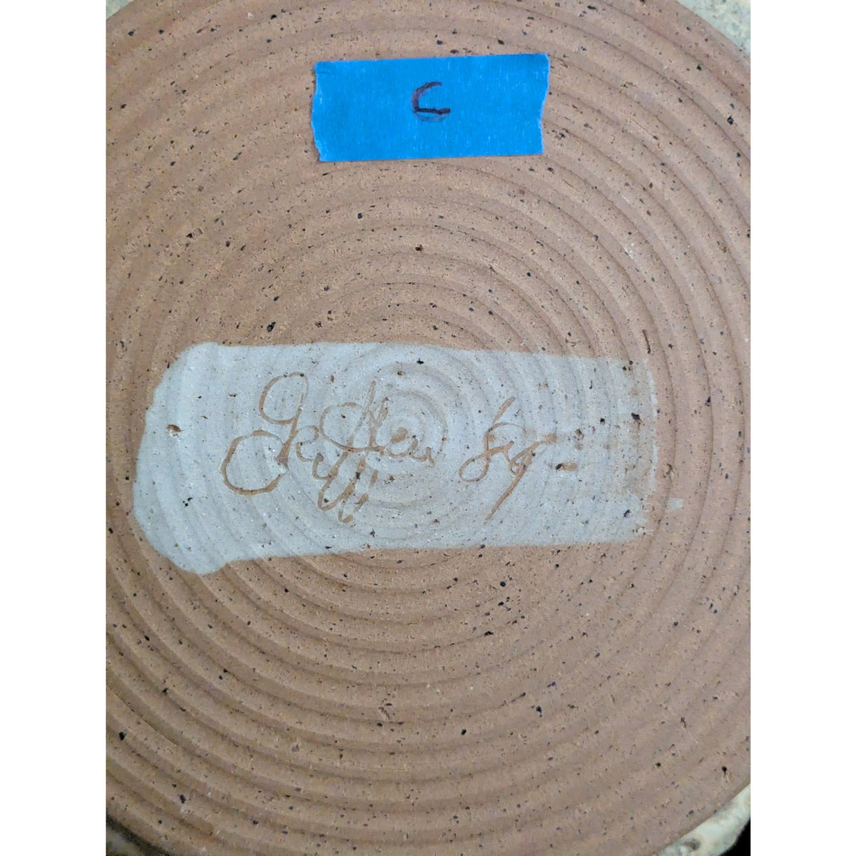 George Griffin Pottery, Sopchoppy Florida Handmade Art Pottery Plate 11"