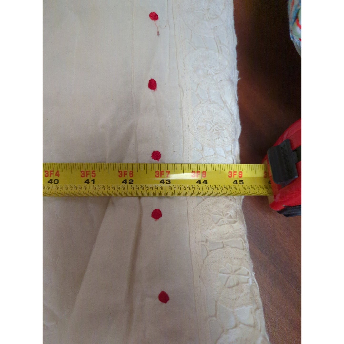 comforter Quilt NEEDS REPAIR shabby chic pink green cream 80" c 90"