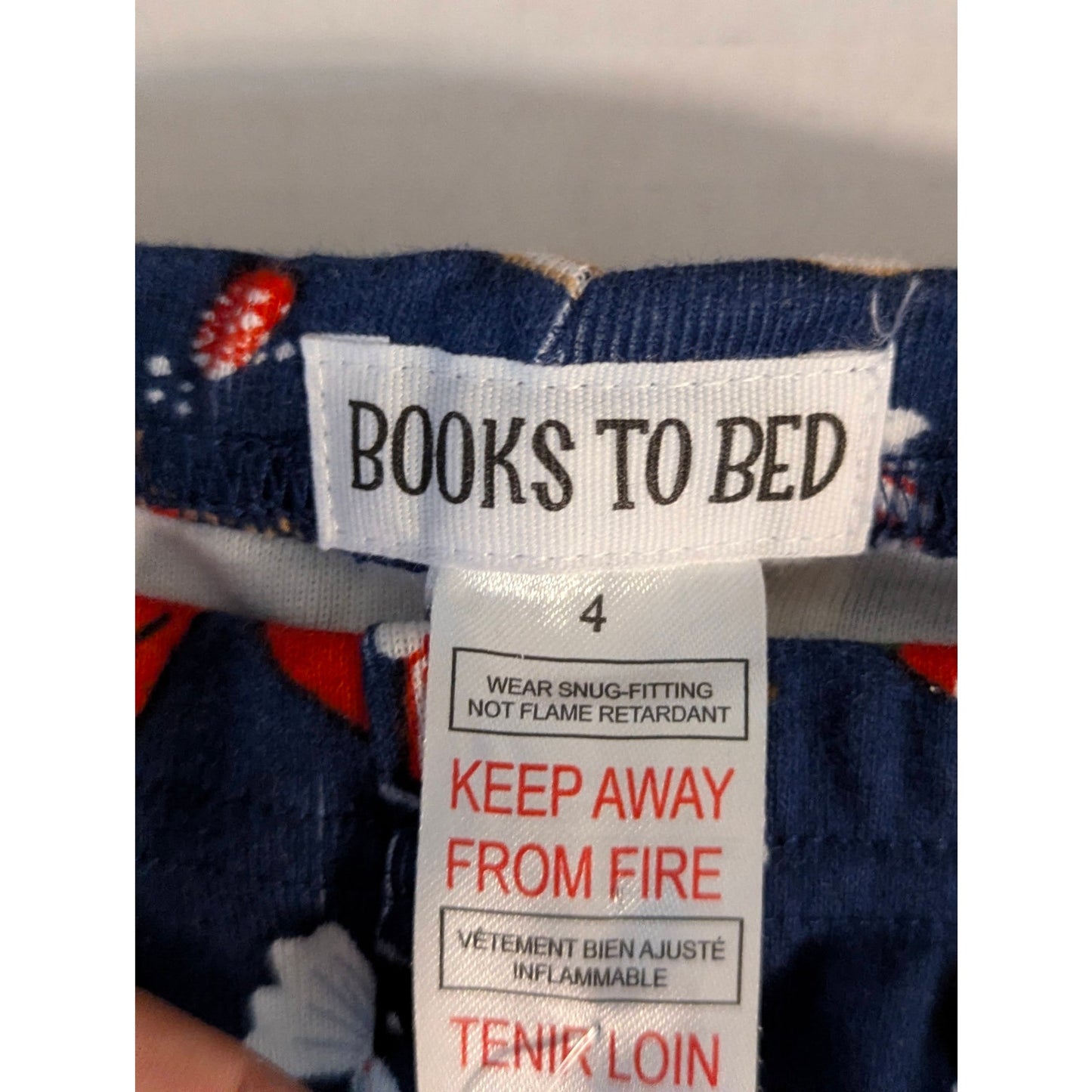 Books to Bed Kids Christmas Holiday Printed Pajama Pants Size 4 NWT
