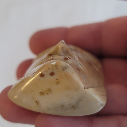 Vintage carved marble stone polished talisman god Mexico Latin America King