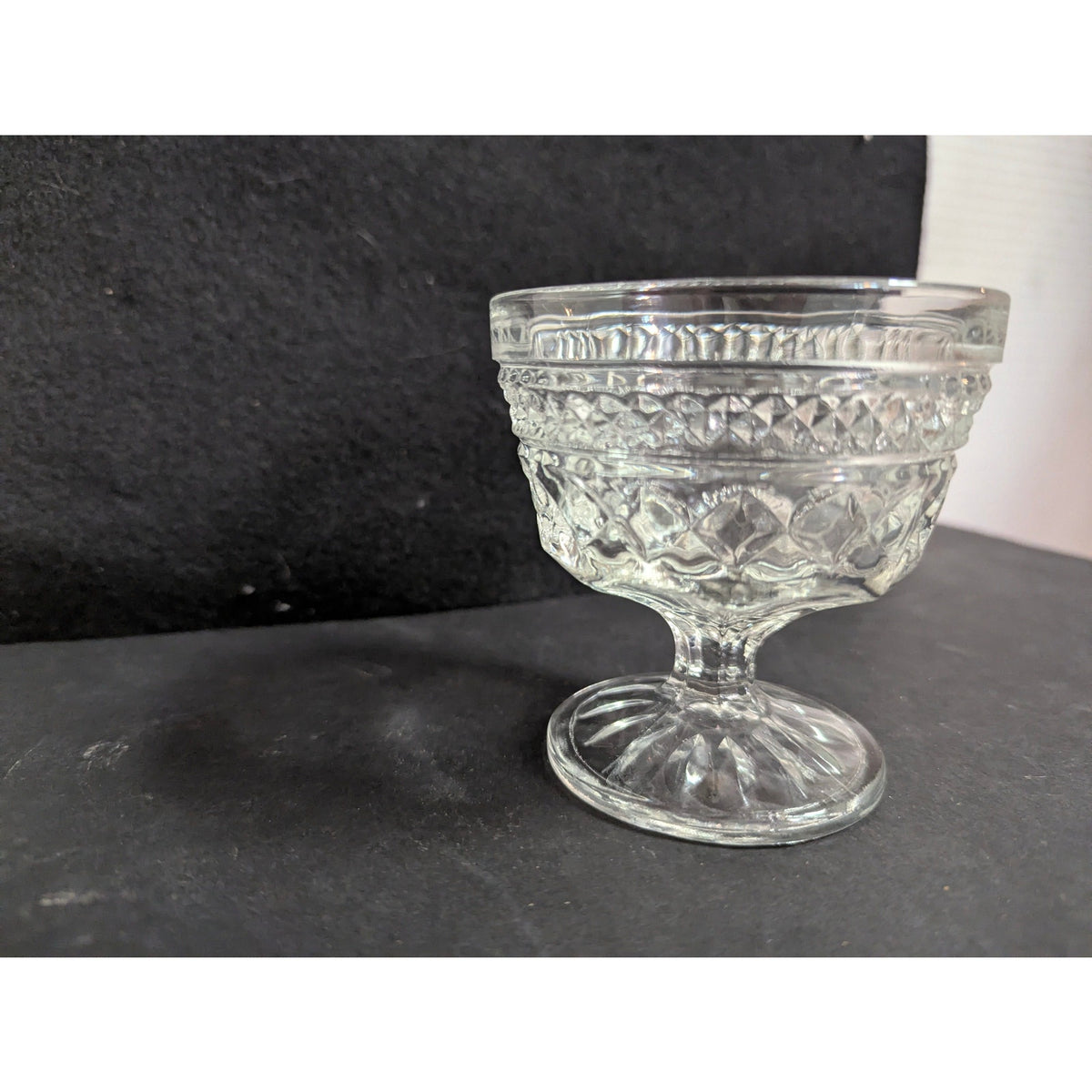 Anchor Hocking Wexford Clear Glass Footed Sherbet Dessert Dish