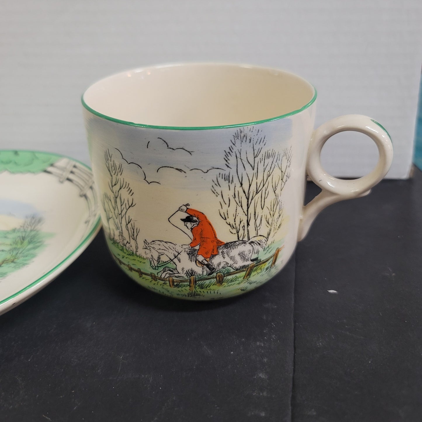 Hunter cup saucer Burleigh Davenport Oversized Mug and Saucer