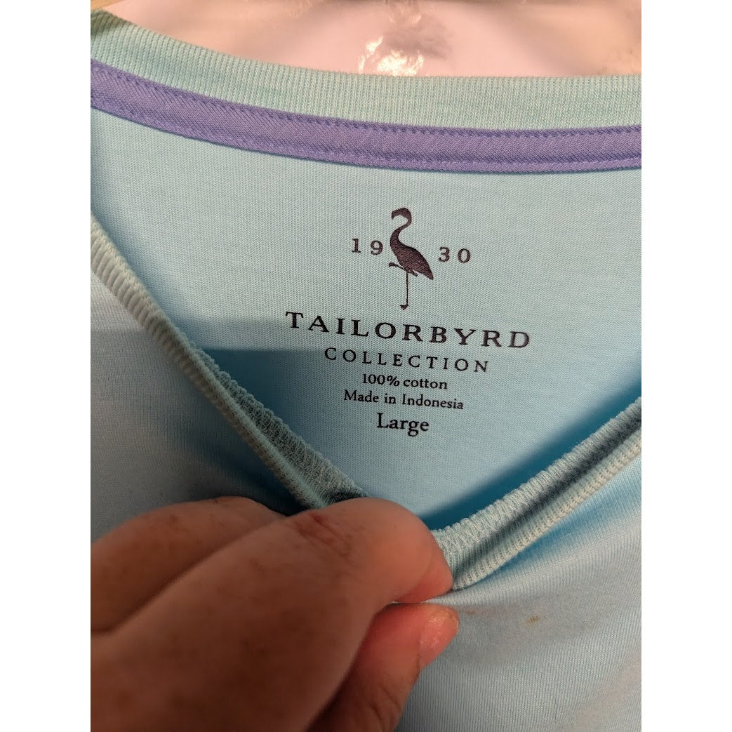 TailorByrd 1930 NEW Blue short sleeve tee shirt T-shirt cotton Mens Casual