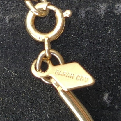 Vintage Fashion Necklace Sarah Coventry Gold-Tone Scalloped Wave Link