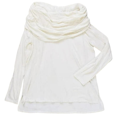 Gibson Look Cowl/Off Shoulder Pullover Top Sz XL/Extra Large in Ivory NWT