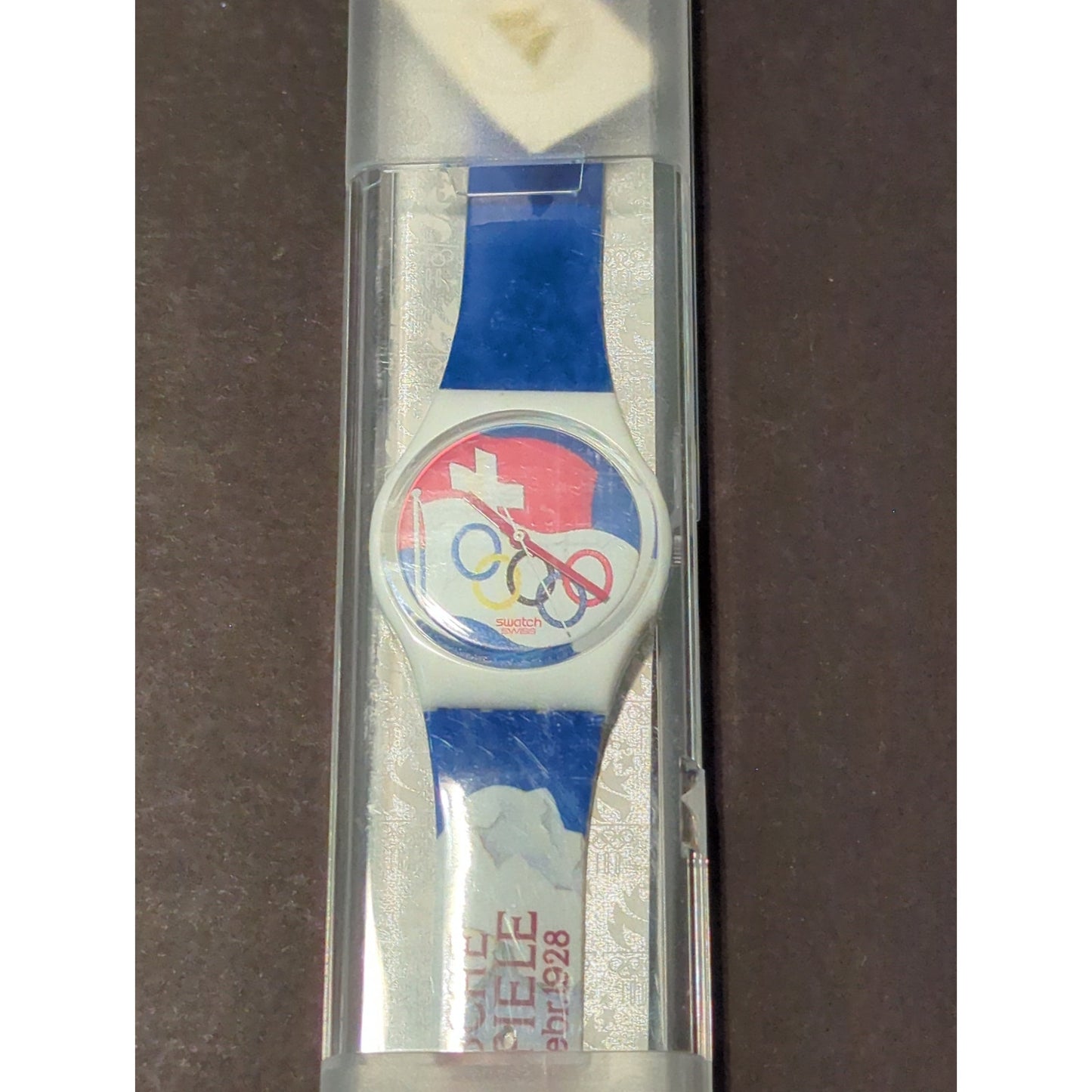 Swatch GZ134 St. Moritz 1928 Watch Atlanta Olympics 1996