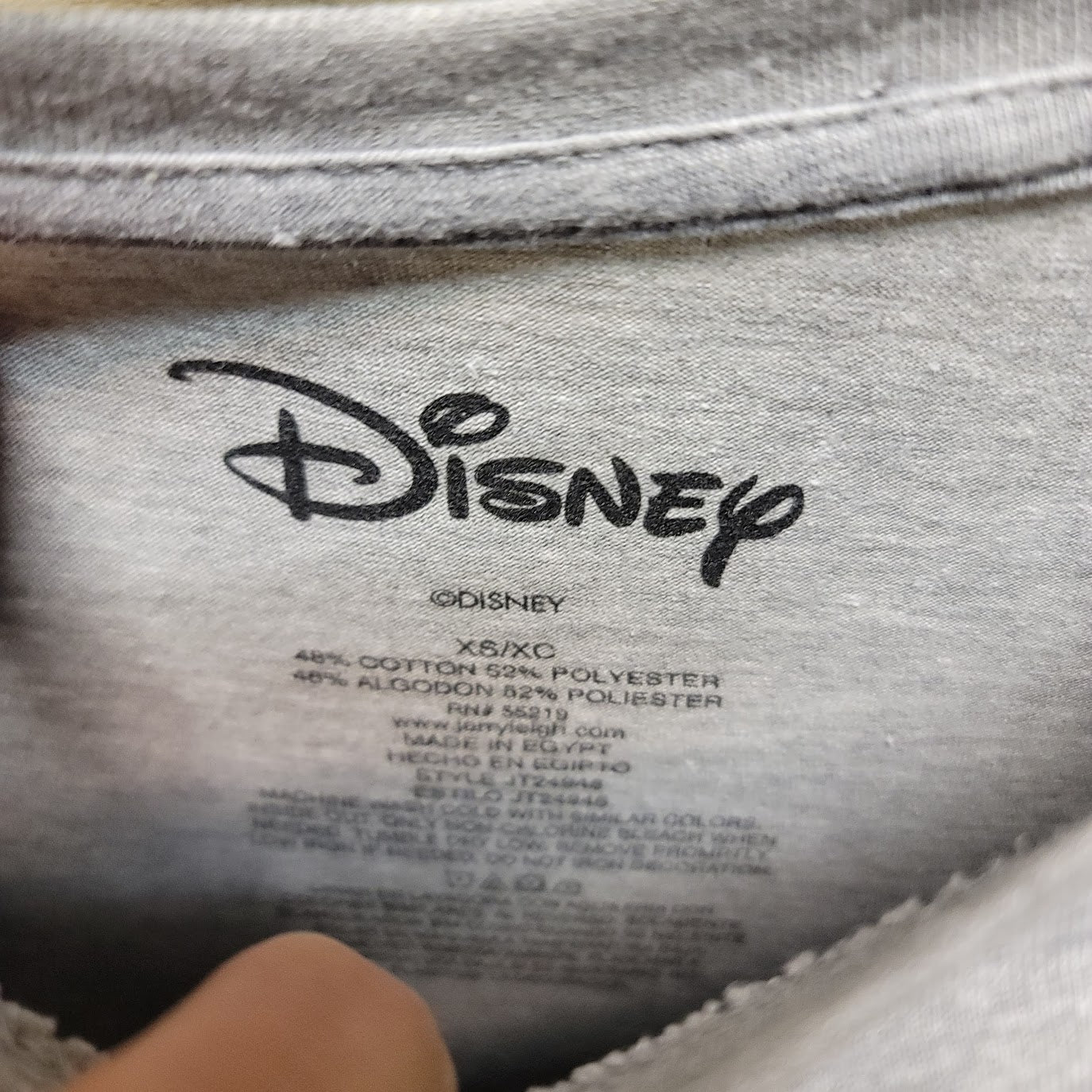 Disney Gray Womens Size XS T-shirt Lilo Stitch Pink Purple Short Sleeve