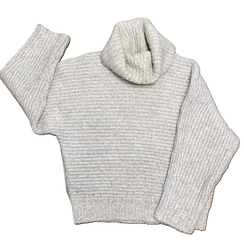 NWT Leith Pullover Turtleneck Dolman Sweater Sz Small in Light Grey Heather