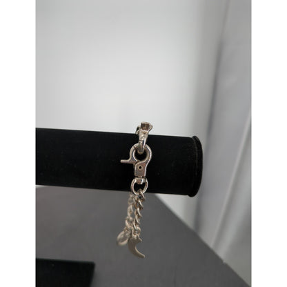 Vintage Charm BRACELET Western Motif Cowgirl Silvertone Lonestar
