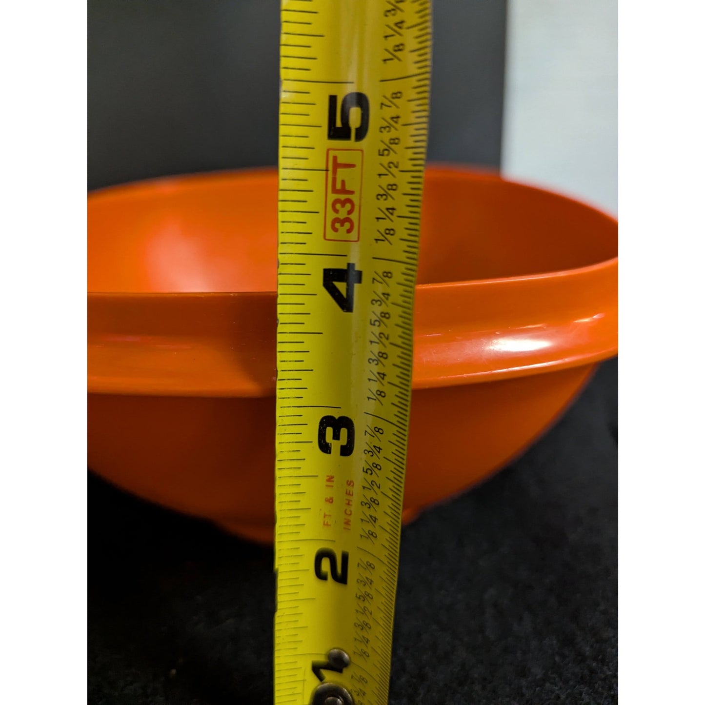 Vintage Tupperware Orange Servalier Square Mixing Bowl NO LID