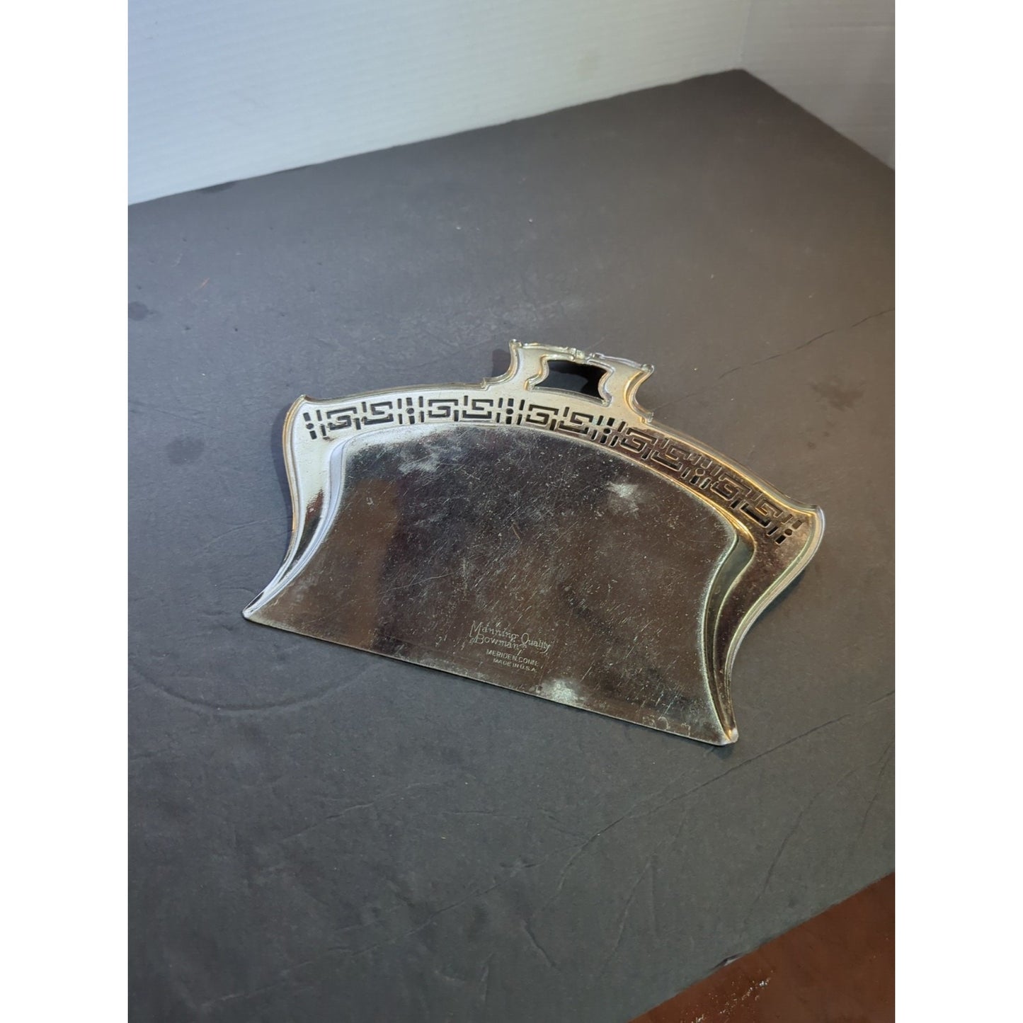 Vintage Manning Bowman Quality Butler Crumb Catcher Ash Pan Made in USA Chrome