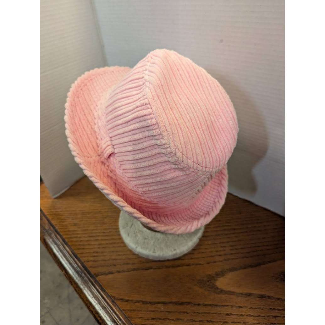 Something Special NEW Pink Ribbed Corduroy Fedora Hat Womens One Size