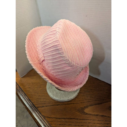 Something Special NEW Pink Ribbed Corduroy Fedora Hat Womens One Size