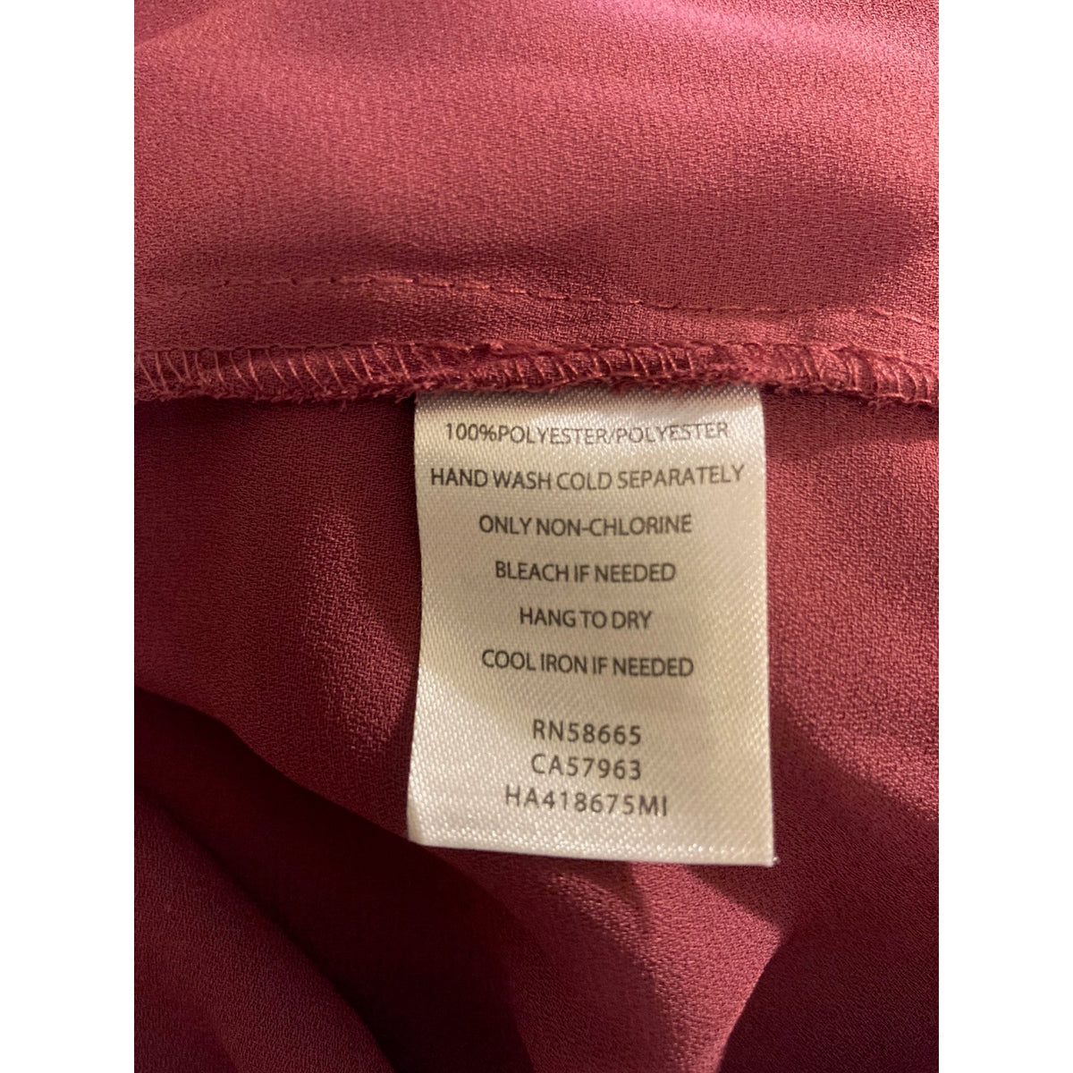 Halogen Draped Surplice Cami Insert Pullover Blouse XL Burgundy NWT FAUX WRAP