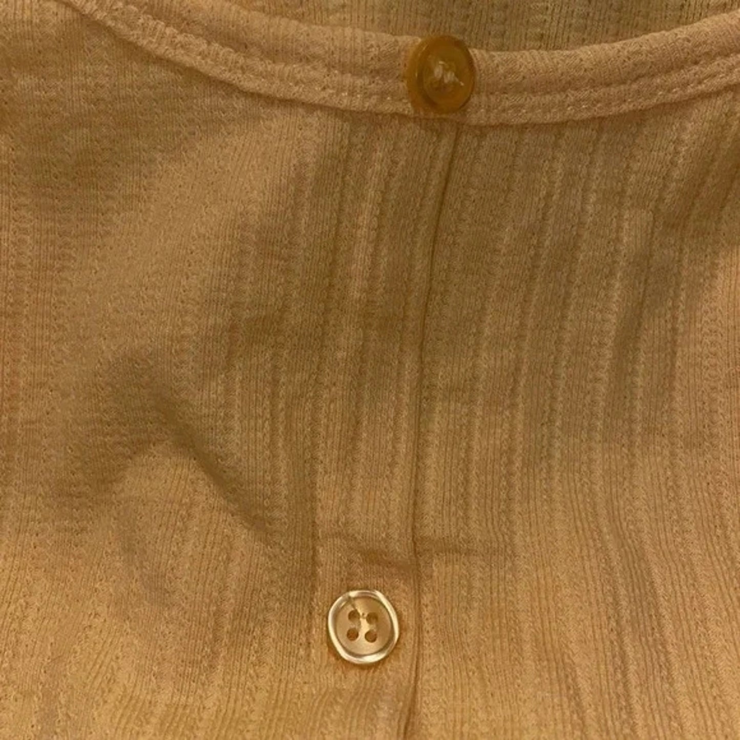 Abound Yellow Bamboo Scoop Neck Knit Top NEW xxl Long Sleeves Lettuce Edged