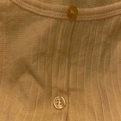 Abound Yellow Bamboo Scoop Neck Knit Top NEW xxl Long Sleeves Lettuce Edged