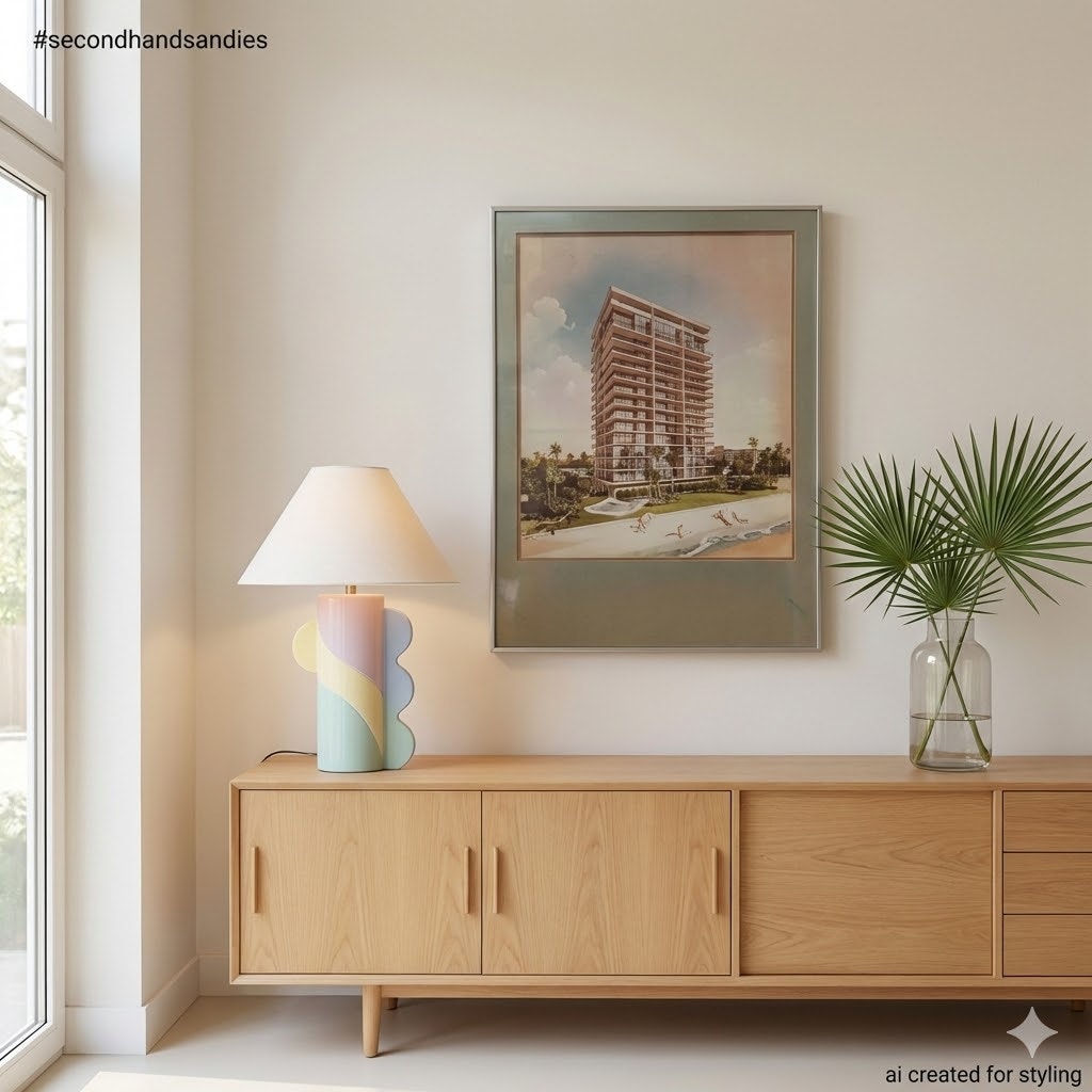 Vintage 1980s Architecture Rendering The Waterford Condo Jacksonville Florida