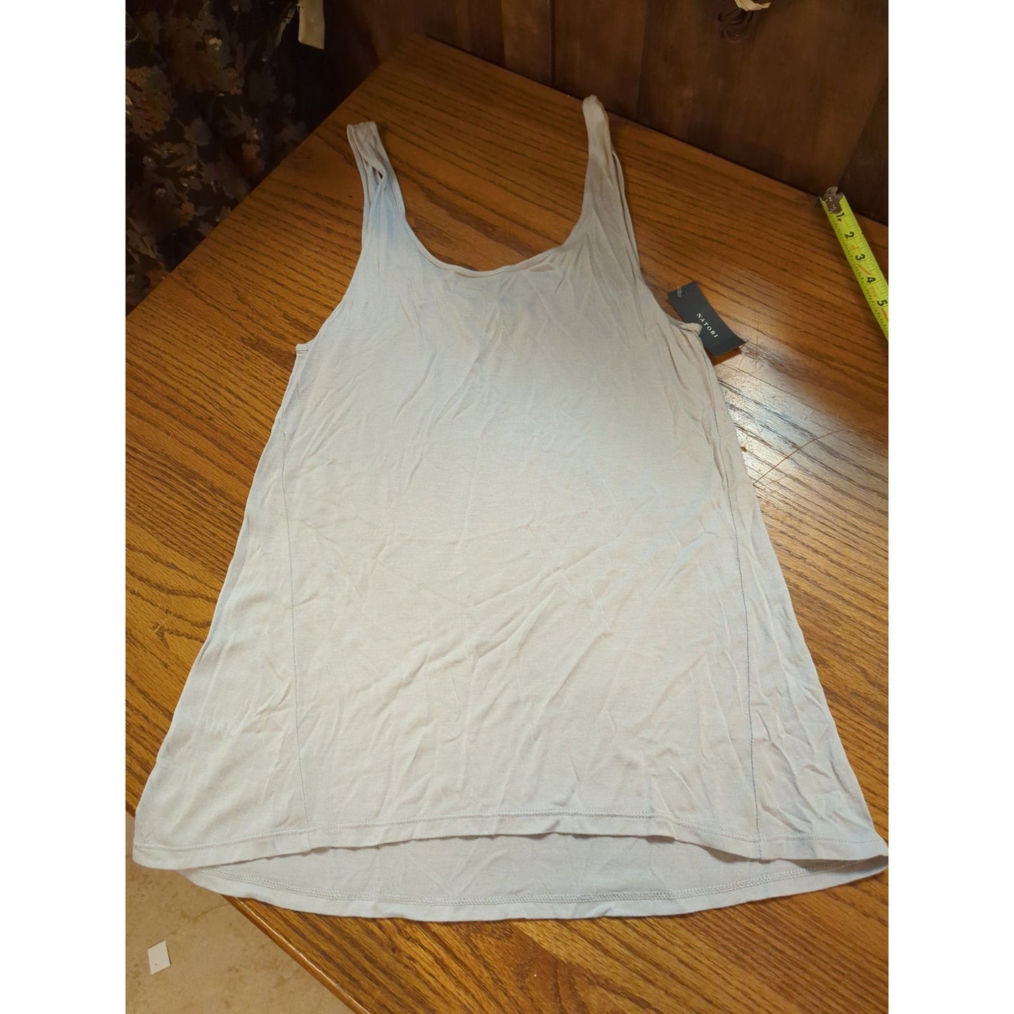 Natori Taupe Scoop Neck Lounge Tank Top Size Small NEW Activewear Casual