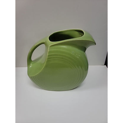 Fiestaware Fiesta Large Lemongrass Chartreuse Disk Pitcher 67oz Retired 1997-99