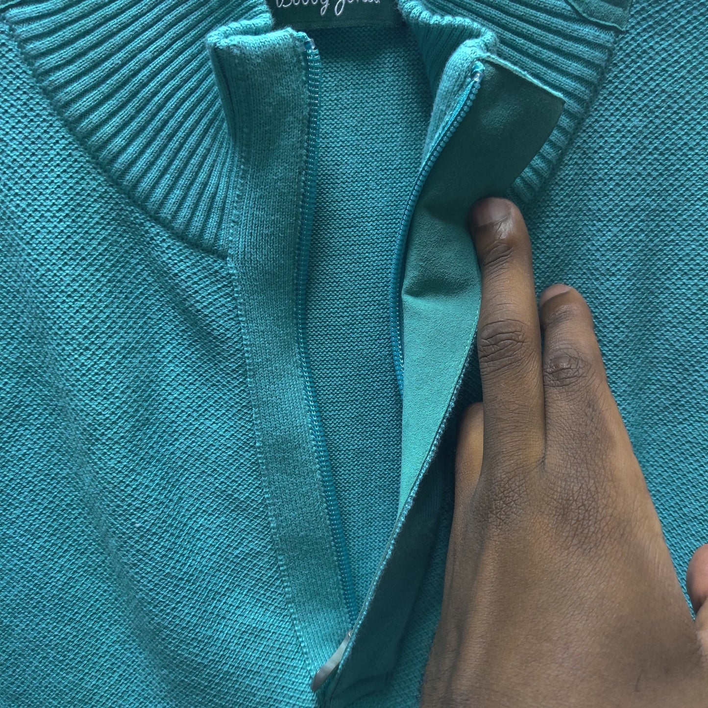 Bobby Jones Lot of 2 MEDIUM Premium Knit Golf Sweater Vests – Teal & Green (NWT)