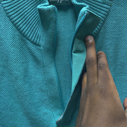 Bobby Jones Lot of 2 MEDIUM Premium Knit Golf Sweater Vests – Teal & Green (NWT)
