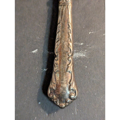 Antique William Adams EPNS Silverplated Ornate Sardine Fork Victorian