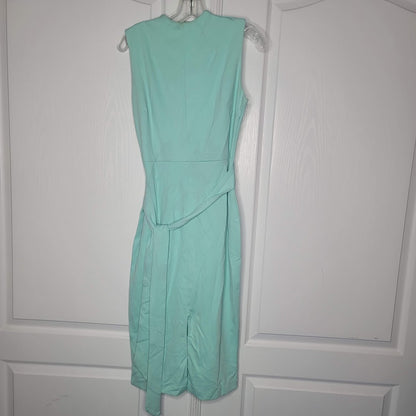 Alexa Admor Size 6 bright blue Sleeveless Belt Dress Casual Career cocktail NEW