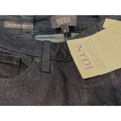 NYDJ Not Your Daughters Jeans Barbara Bootcut Denim Jeans Size 0 Dark Blue NWT