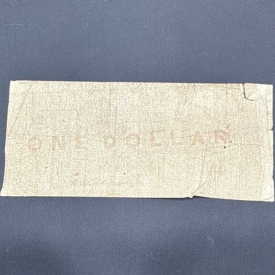 Currency Bank Note USA Paper Money State of North Carolina $1  Series 1861