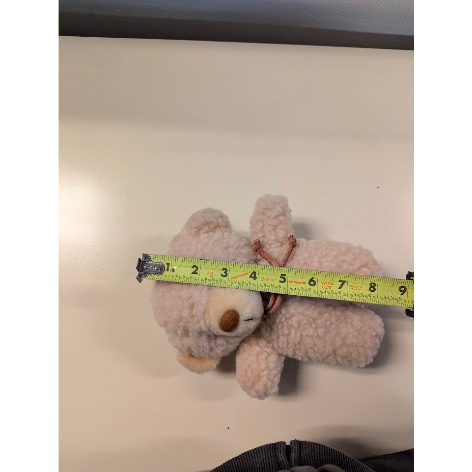 Stuffed Animal PLUSH teddy bear Charm made in Japan Fleece