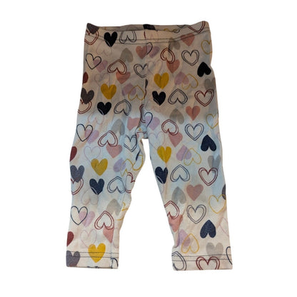 Carter's Baby Girls Multi-Color Heart Print Leggings 12M
