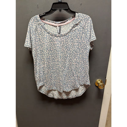 Jaclyn Intimates Soft Short Sleeve Lounge/Pajama Top Sz Medium geometric NWT