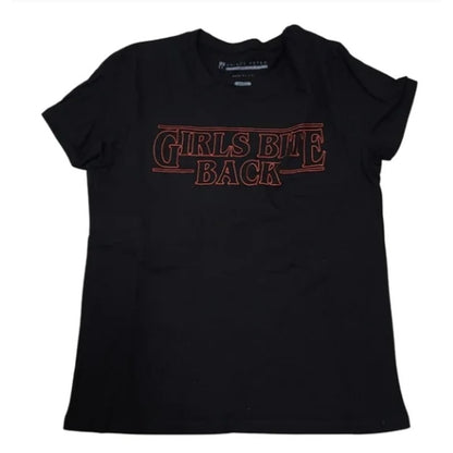 Prince Peter LARGE Tee Graphic Short Sleeve Black red “Girls Bite Back” T-Shirt