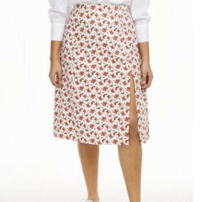 Danielle Bernstein Floral Printed SlipOn Midi Skirt Created Career Casual 3X NEW