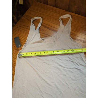 Natori Taupe Scoop Neck Lounge Tank Top Size Small NEW Activewear Casual