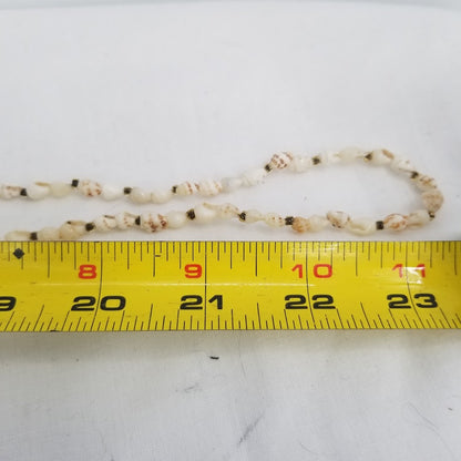 vINTAGE cowrie shell necklaces Lot of 5 Beach shells various lengths