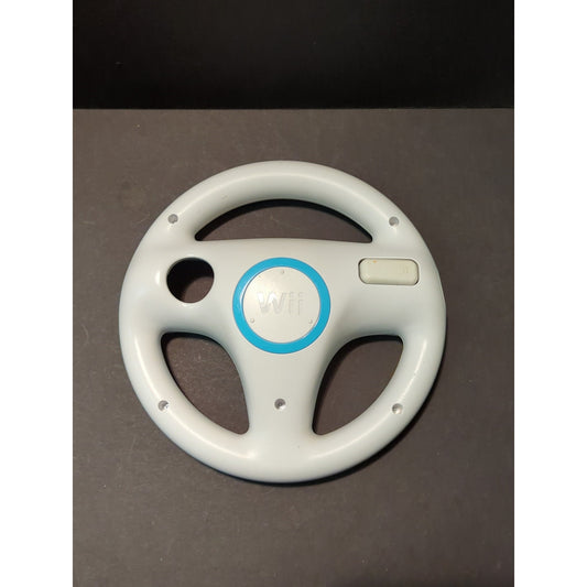 Wii Video Nintendo white steering wheel for racing games console Mario Kart