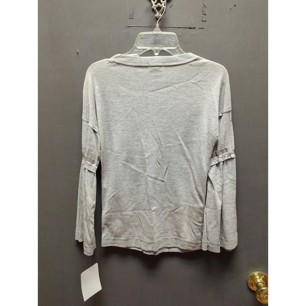 Baea XS Thermal Blouse waffle knit  grey NEW