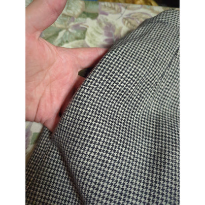 Parisian Signature Houndstooth 100% Wool Pencil Skirt Size 6 vintage Luxury