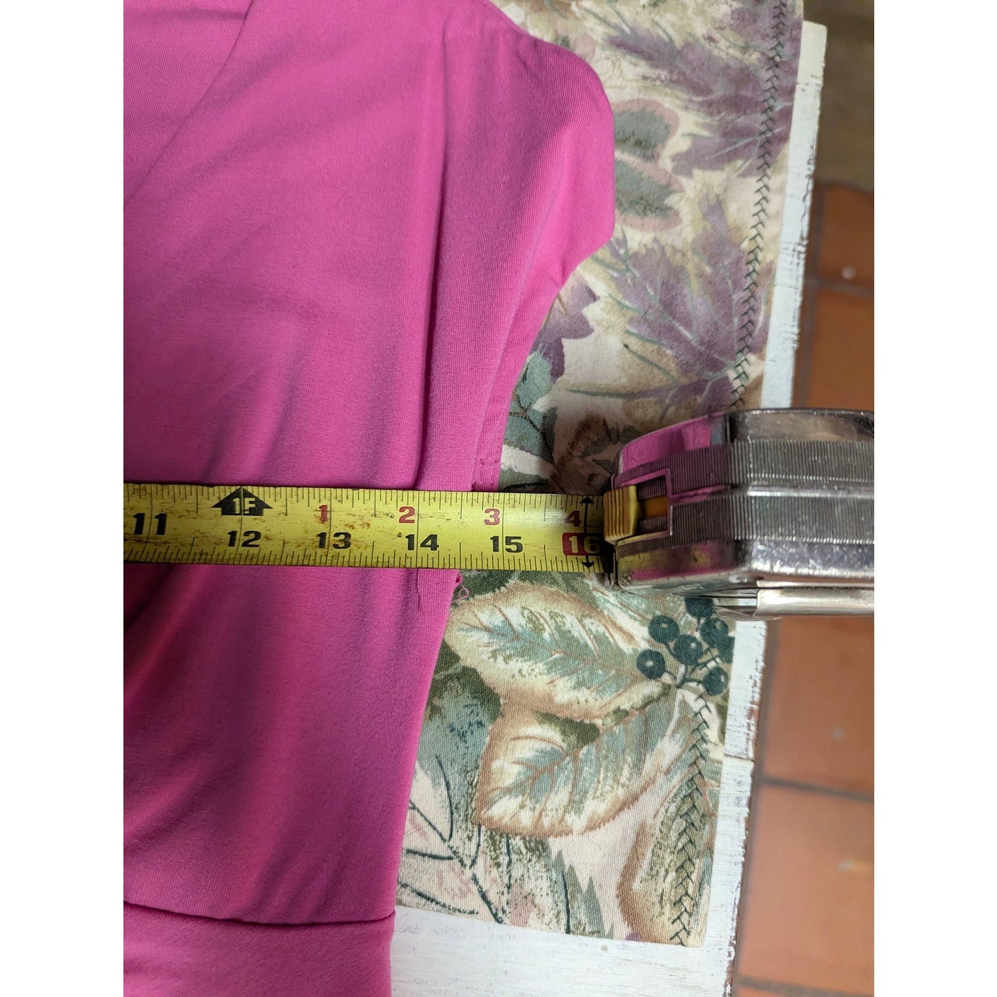 Chaus Knot Front Cap Sleeve Blouse Womens PXS Pink Ruched V-Neck Top y2K