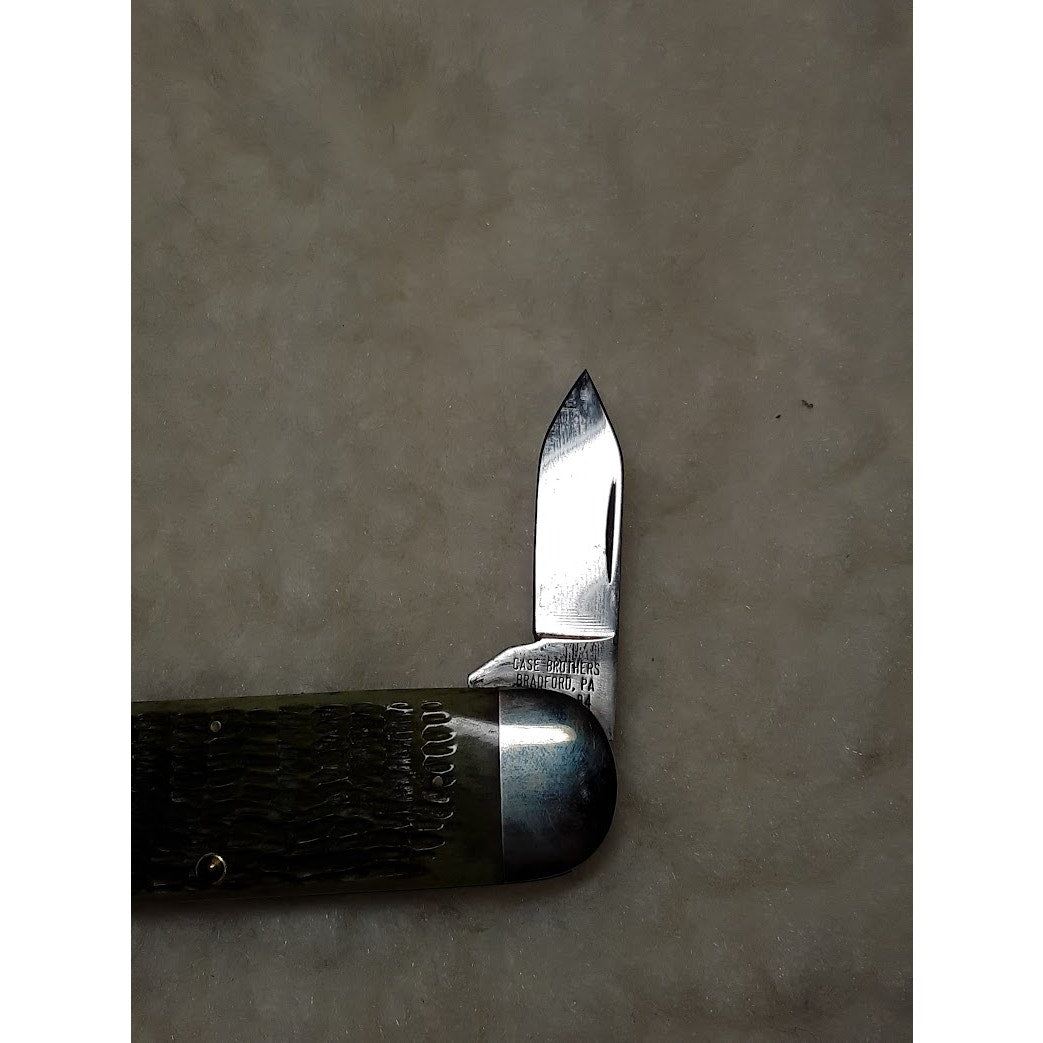 Case Tested XX 62050 Pocket KNIFE Green Bone Scale Sunfish Elephant Toenail