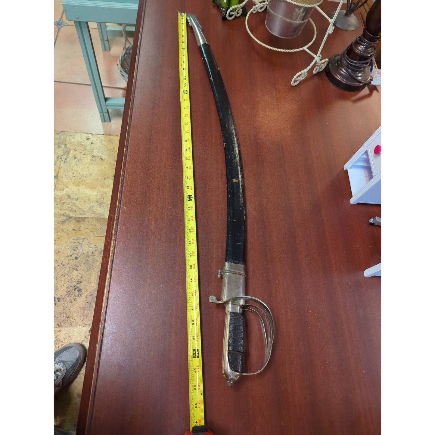Moder Tulwar India replica decorative sabre Sword & sheath black Display Costume