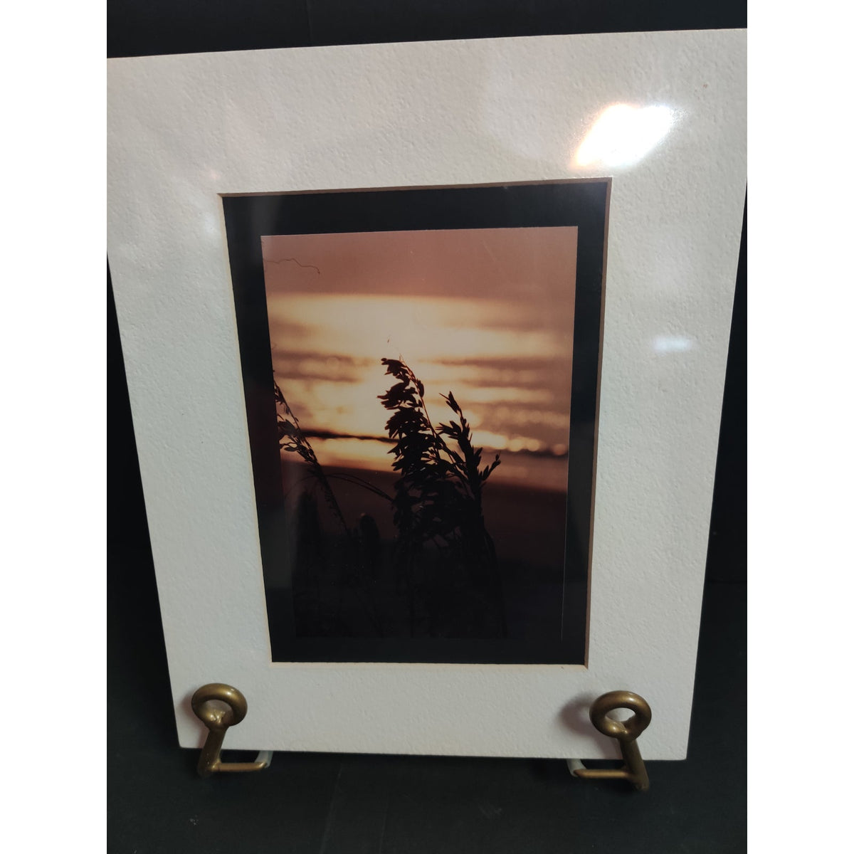 Original Sunset Marsh Silhouette Photograph Signed Dan Evans 1993