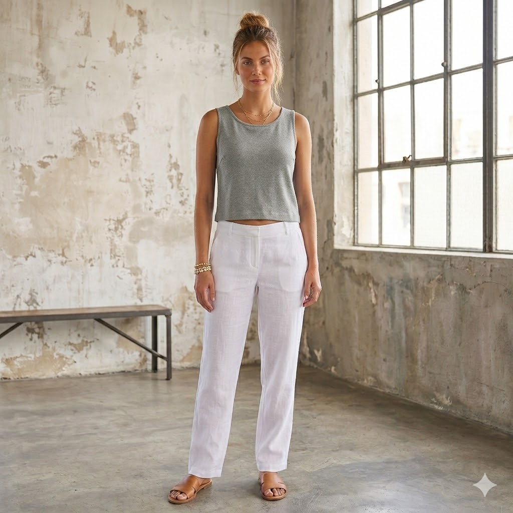 Josephine Chaus Petite Gray Knit Tank Top Womens Petite Small Layering Basic