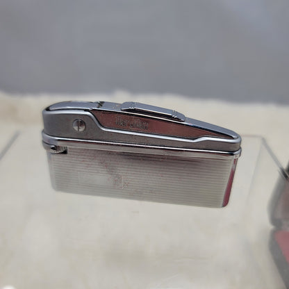 Vintage Maruman Chrome Pocket Lighter Box Ireland Mid-Century Modern Minimalist