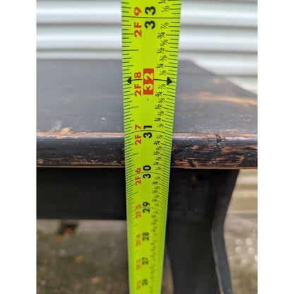 Secondhand Sandies: Solid wood farm style desk table black aged