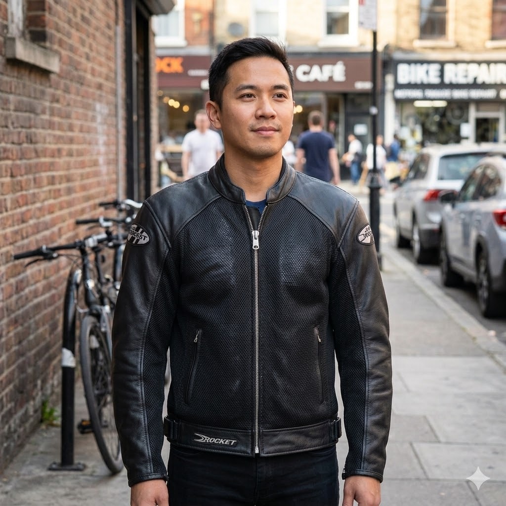 Joe Rocket SMALL black Protective leather motojacket coat Motorcycle safety road